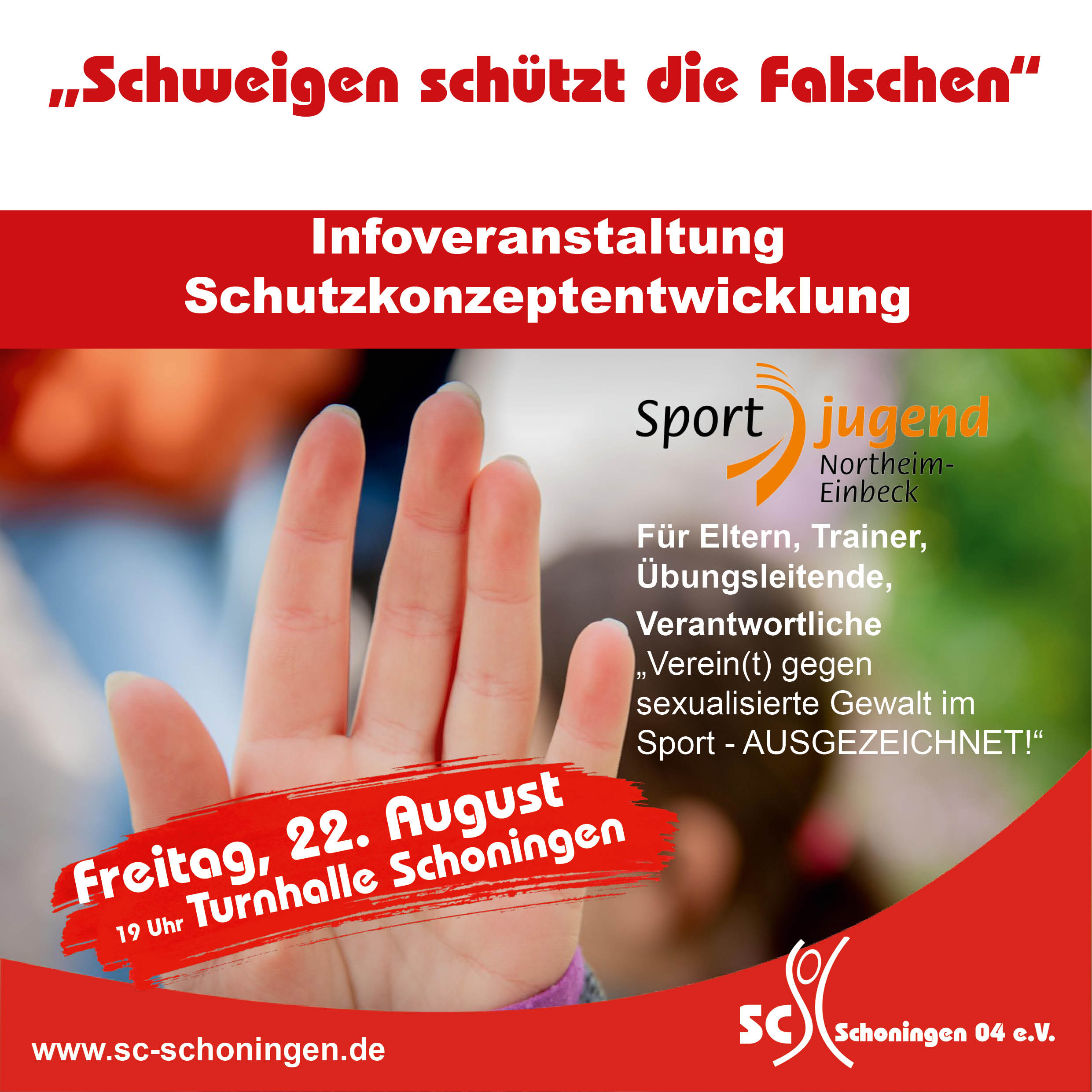 Anzeige Schutzkonzept
