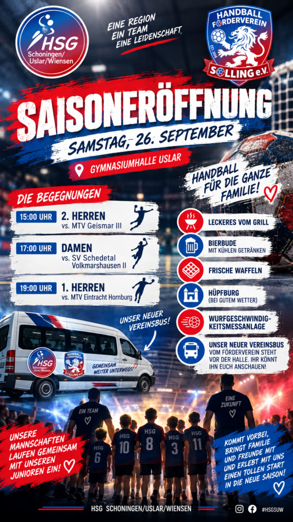 Saisoneröffnung Handball Einladung